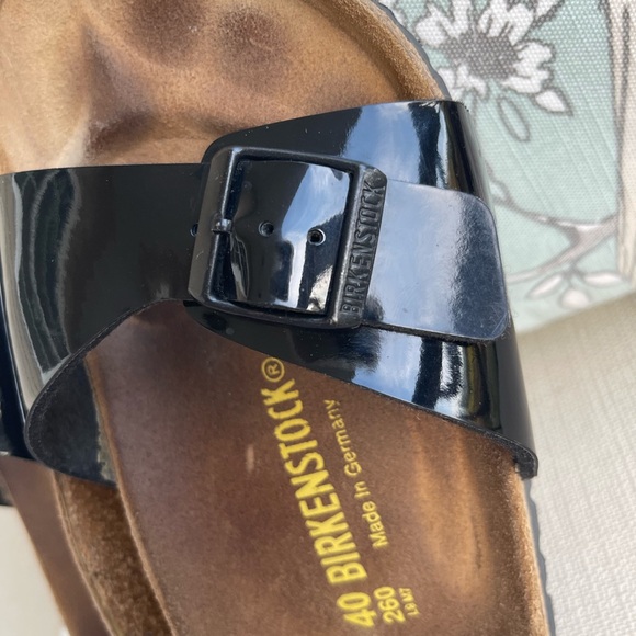 BIRKENSTOCK MADRID BLACK SANDALS WOMEN’S SIZE 9 MEN’S SIZE 7 - Picture 3 of 11